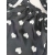 Piżama z satyny jedwabnej - CZARNA W SERCA XL